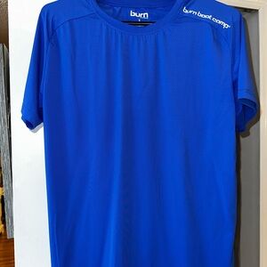 Burn Boot Camp Blue Workout T-Shirt